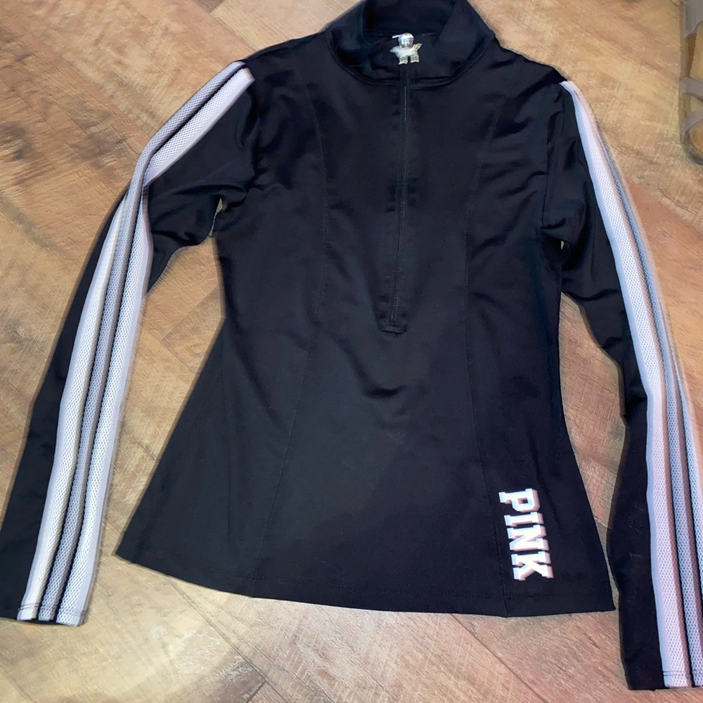 PINK quarter zip active long sleeve size medium